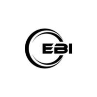 EBI lettera logo design nel illustrazione. vettore logo, calligrafia disegni per logo, manifesto, invito, eccetera.