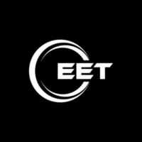 EET lettera logo design nel illustrazione. vettore logo, calligrafia disegni per logo, manifesto, invito, eccetera.