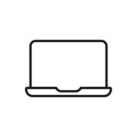 modificabile icona di computer portatile, vettore illustrazione isolato su bianca sfondo. utilizzando per presentazione, sito web o mobile App