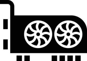 illustrazione del design dell'icona di vettore della scheda video