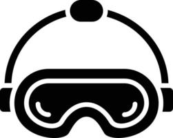 illustrazione del design dell'icona di vettore degli occhiali di sicurezza