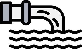 illustrazione del design dell'icona del vettore delle acque reflue