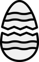 illustrazione del design dell'icona del vettore dell'uovo rotto