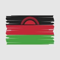 malawi bandiera spazzola vettore