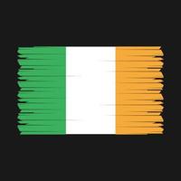 Irlanda bandiera spazzola vettore