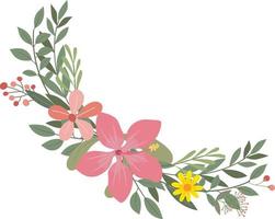 illustrazione del mazzo di fiori vettore