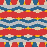 blu , rosso, giallo zigzag modello. astratto geometrico sfondo. vettore illustrazione orizzontale zigzag strisce.