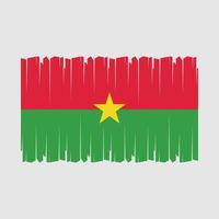 vettore di bandiera del burkina faso