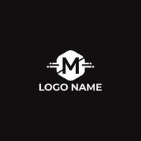 vettore creativo lettera m logo design concetto