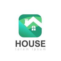 vettore di progettazione del modello di logo della casa