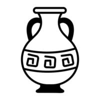 di moda egiziano vaso vettore