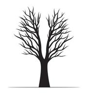 albero nero. illustrazione vettoriale. vettore