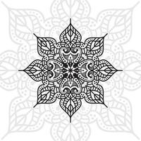 mandala fiore. elementi decorativi vintage. modello orientale, illustrazione vettoriale. vettore