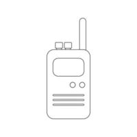 walkie talkie icona vettore