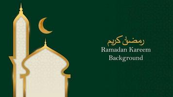 lusso Ramadan kareem sfondo con moschea ornamento. islamico tema design. vettore illustrazioni eps10