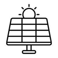 icona del vettore di energia solare