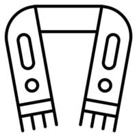 sciarpa vettore icona