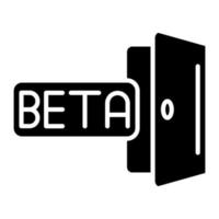 beta tester vettore icona