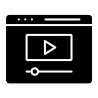 video lezione vettore icona