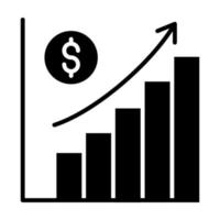 economia crescita vettore icona