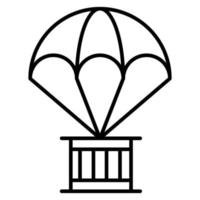 esercito paracadute vettore icona