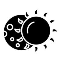 lunare eclisse vettore icona