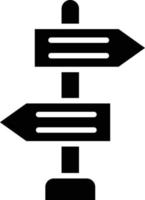 illustrazione del design dell'icona del vettore del segno direzionale