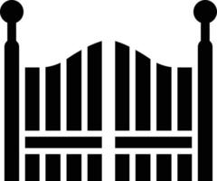 illustrazione del design dell'icona del vettore del cancello