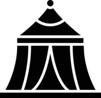 illustrazione del disegno dell'icona di vettore della tenda del circo