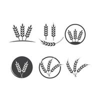 agricoltura Grano logo modello vettore icona