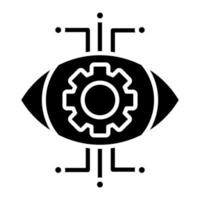 robotica occhio vettore icona