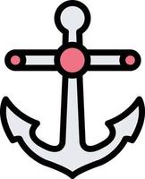 illustrazione del design dell'icona del vettore di ancoraggio