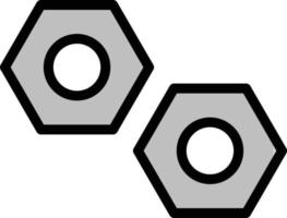 illustrazione del design dell'icona di vettore di noci