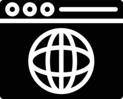 illustrazione del design dell'icona di vettore del browser web