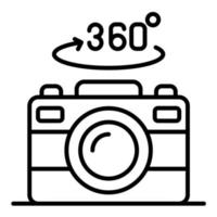 360 telecamera vettore icona