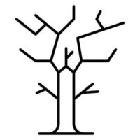 asciutto albero vettore icona
