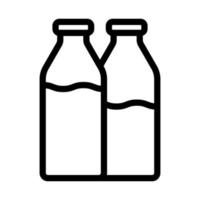 latte bottiglie vettore icona