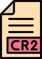 illustrazione del design dell'icona vettoriale cr2