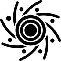 illustrazione del design dell'icona del vettore del buco nero