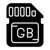 gigabyte vettore icona