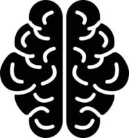 illustrazione del design dell'icona del vettore del cervello umano