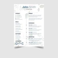 creativo moderno CV curriculum vitae design modelli vettore