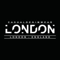 design tipografico di abbigliamento urbano di londra vettore