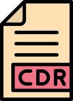 illustrazione del design dell'icona del vettore cdr