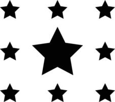 illustrazione del design dell'icona di vettore della stella
