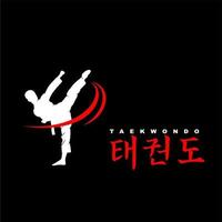 loghi e simboli di taekwondo vettore