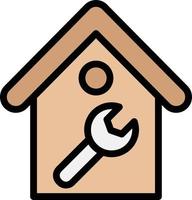 illustrazione del design dell'icona del vettore di manutenzione della casa