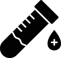 illustrazione del disegno dell'icona del vettore del campione di sangue