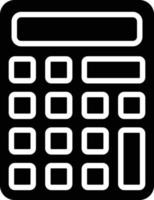 illustrazione del disegno dell'icona di vettore della calcolatrice