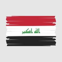 Iraq bandiera spazzola vettore